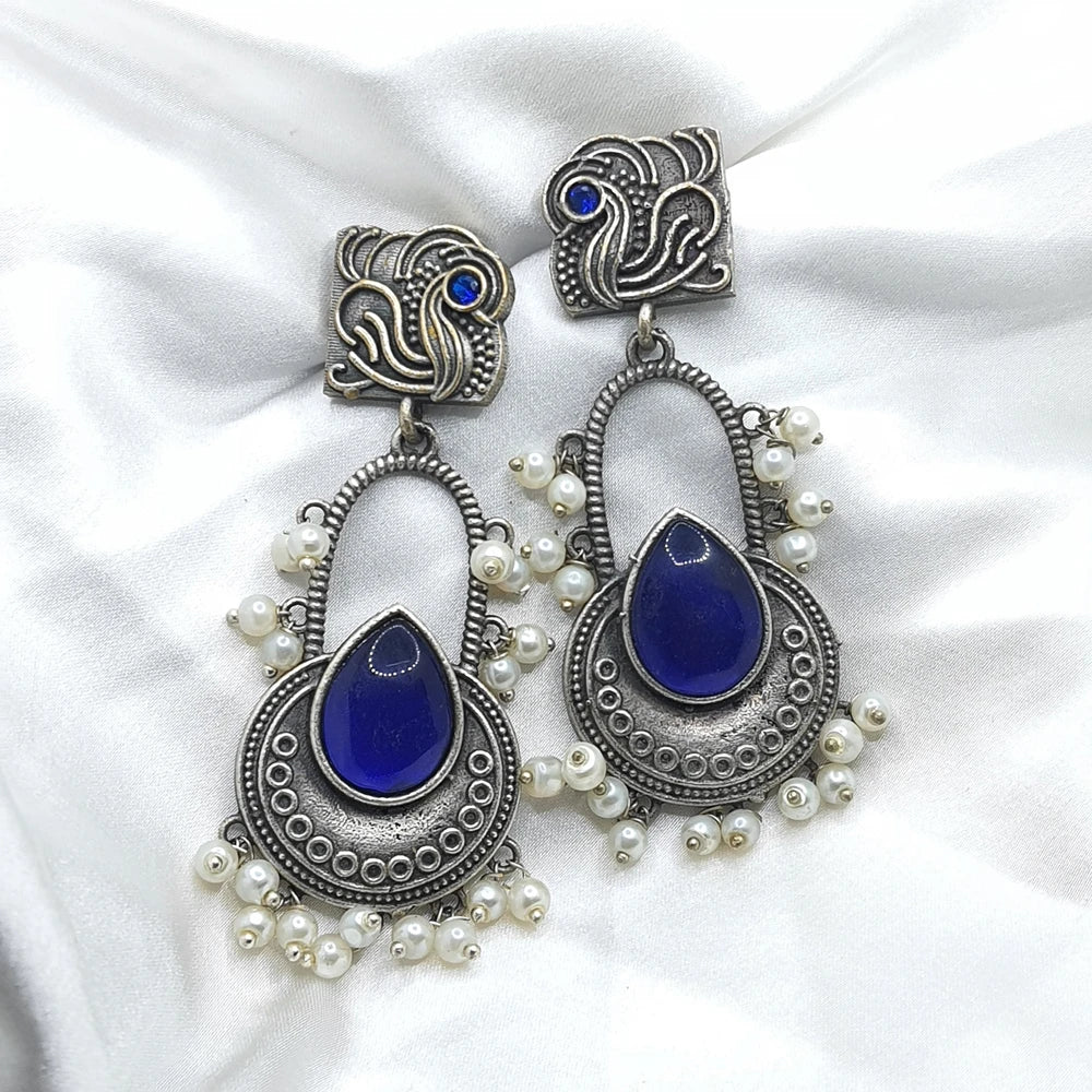 Karunya silver plated earring