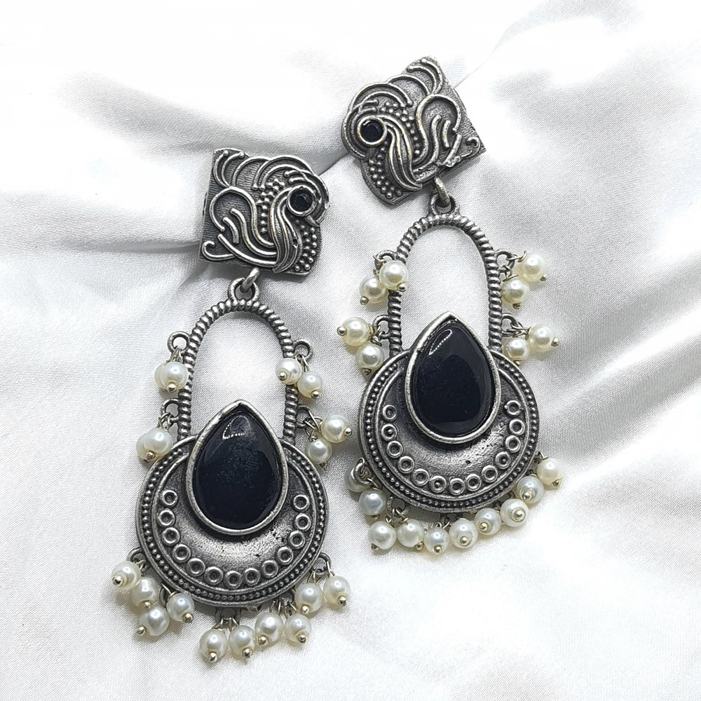 Karunya silver plated earring