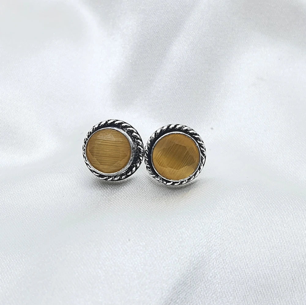 Anupallavi silver plated earrings
