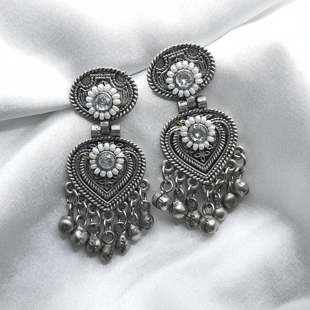 Vihangini  German silver Plated earring