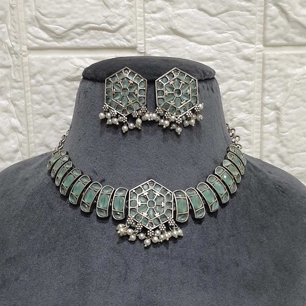 Viana Silver necklace set