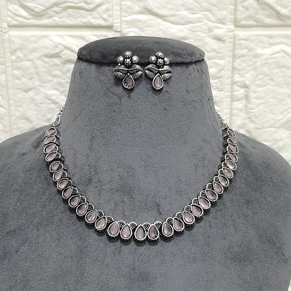 Amayra Silver Plated Choker Set