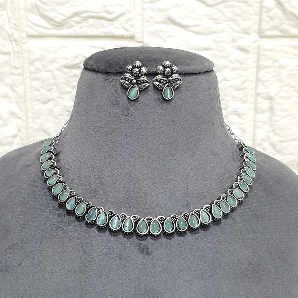 Amayra Silver Plated Choker Set