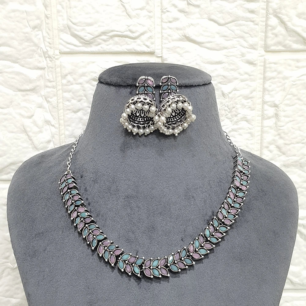Sumayrah  Silver necklace set