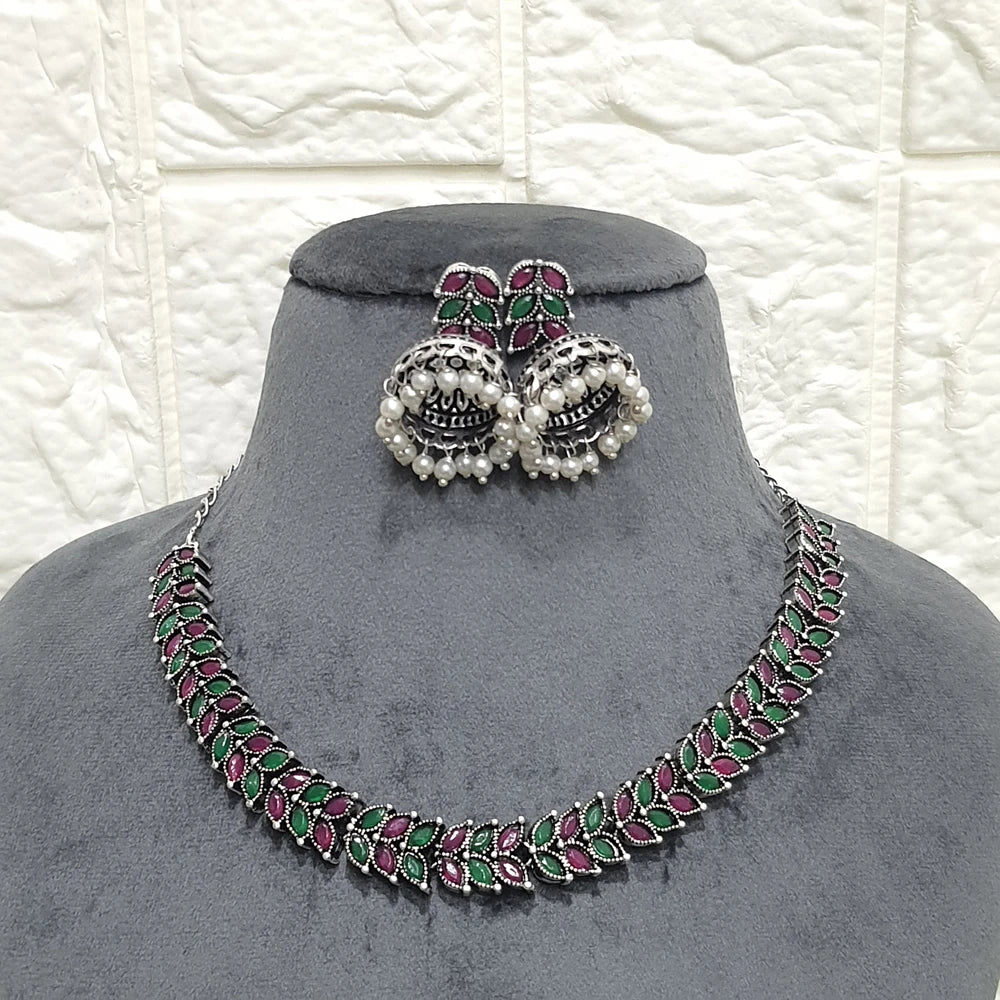 Sumayrah  Silver necklace set