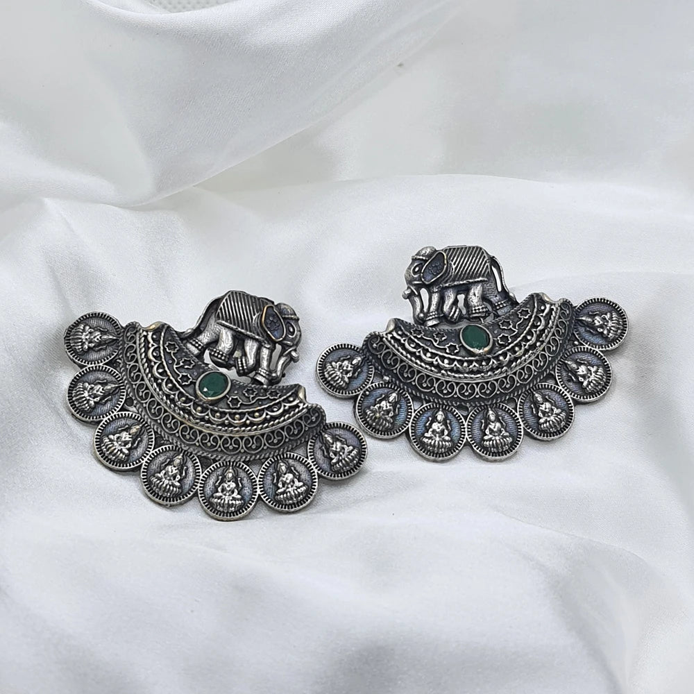 Siyana  German Silver Plated Earring