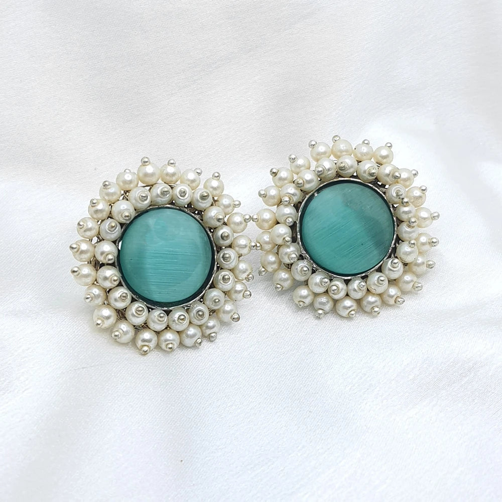 Kiyana silver plated pearl Earrings