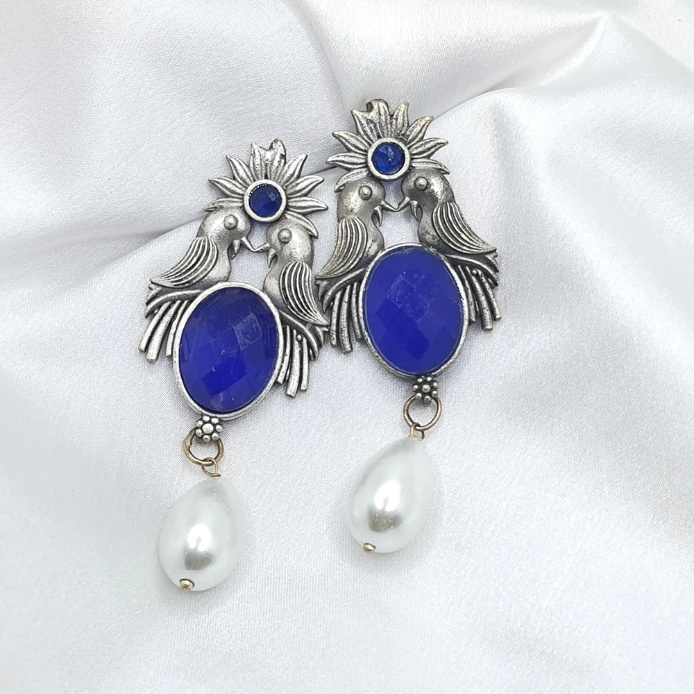 Aagam Silver Plated Earrings