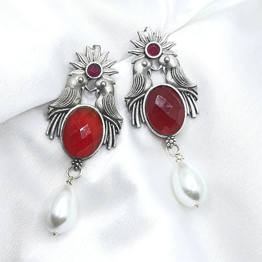 Aagam Silver Plated Earrings