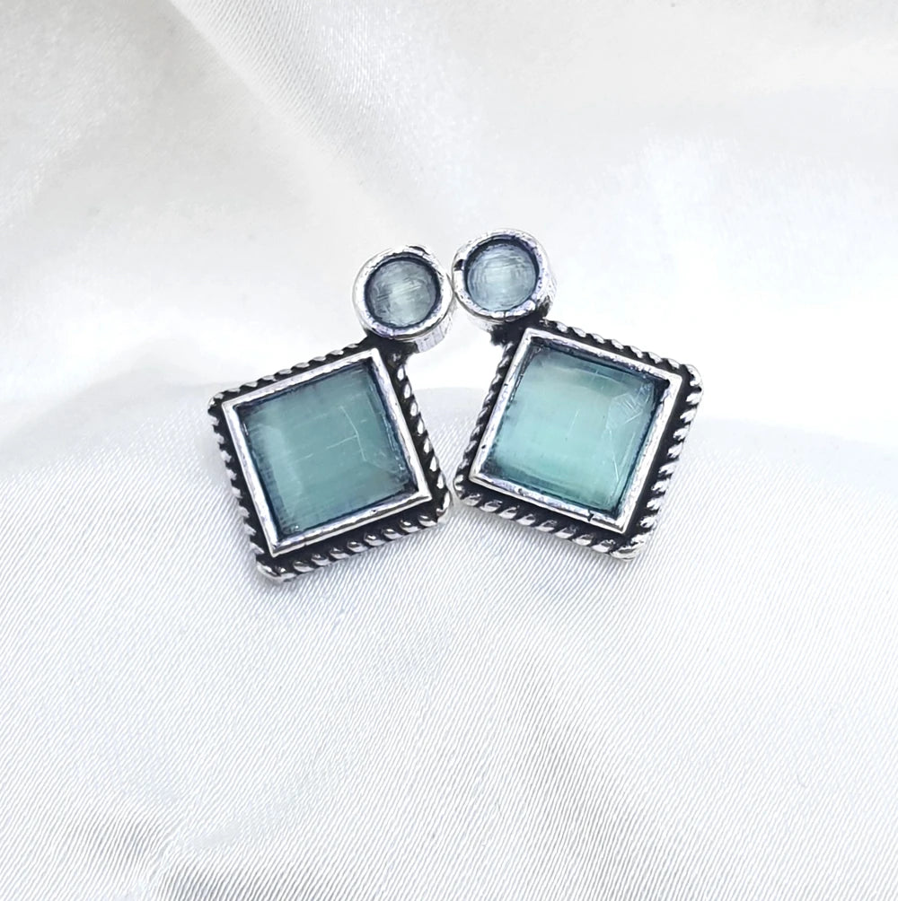 Diana German silver plated Stud
