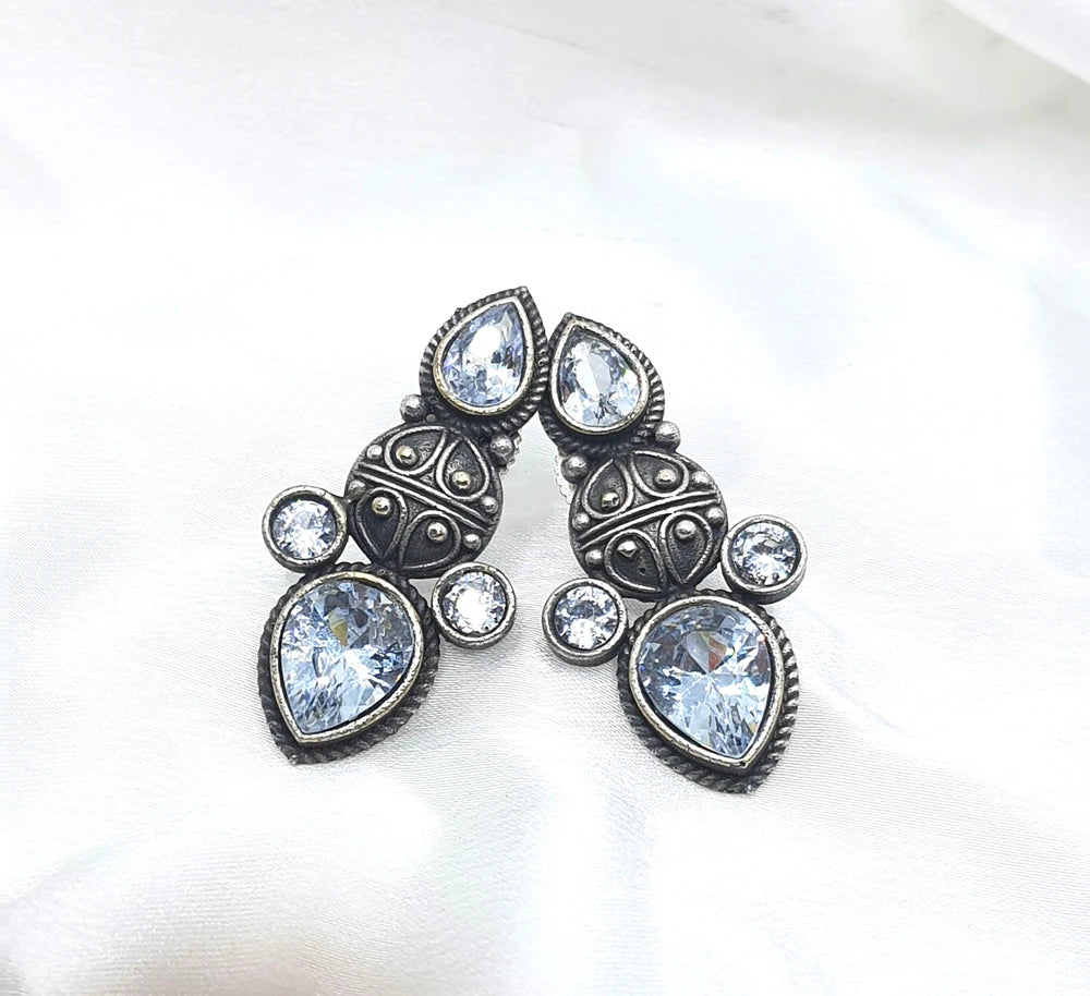 Jeevika German silver Earring