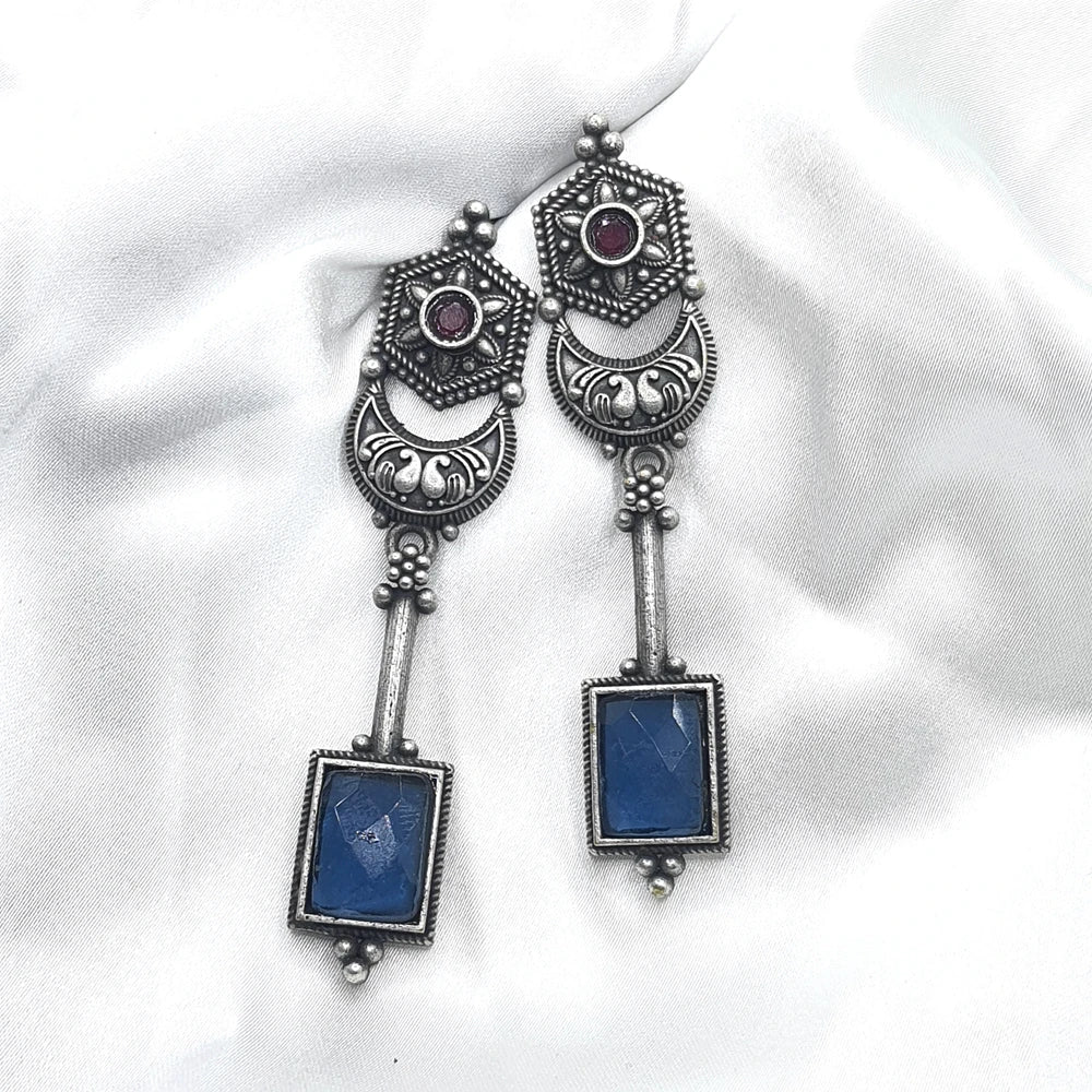 Vanya German silver earring