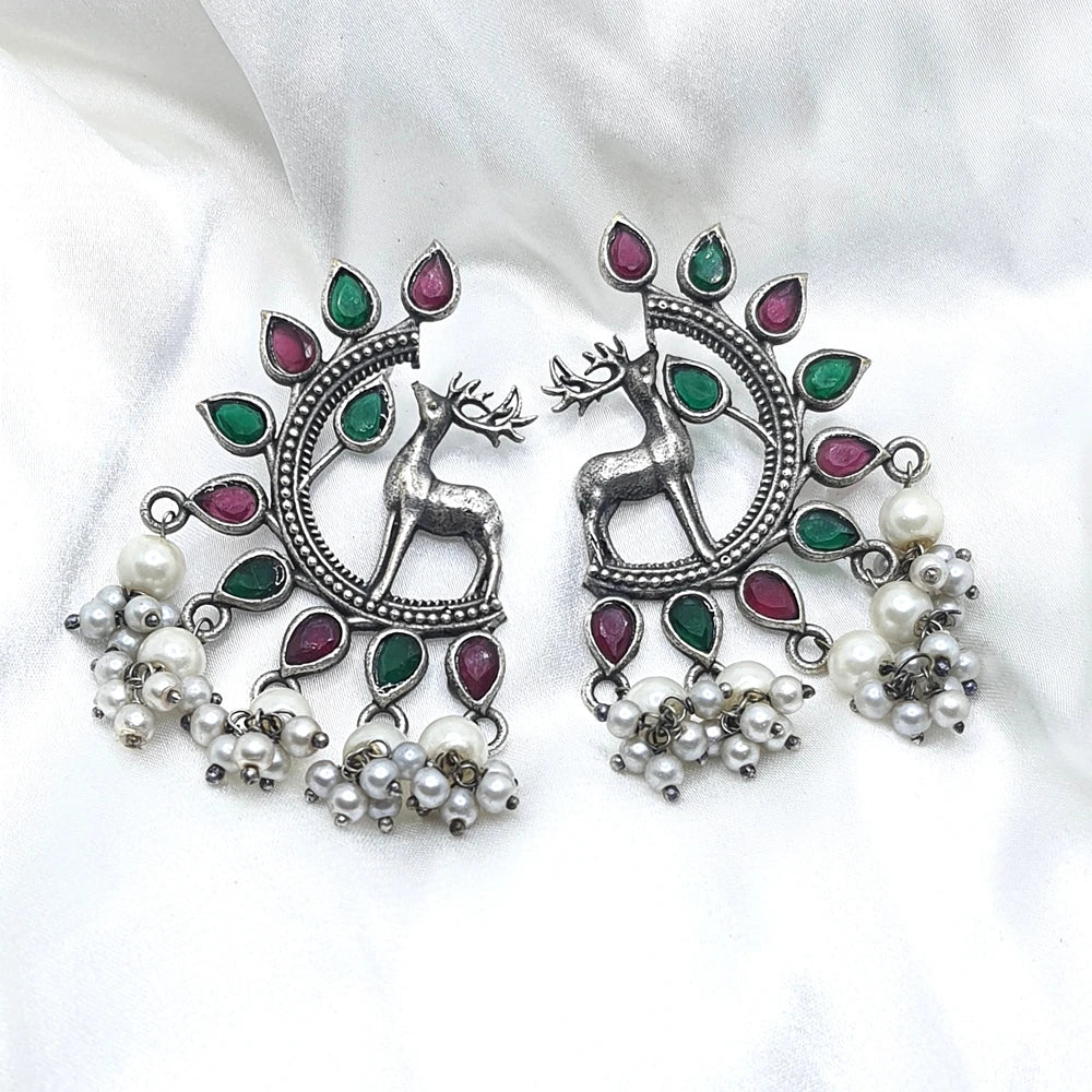 Lakshmi Silver Plated Earring