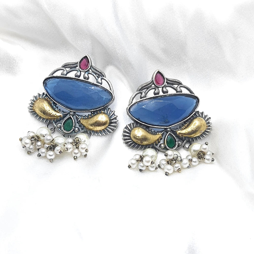 Abhijna Silver Plated Earring