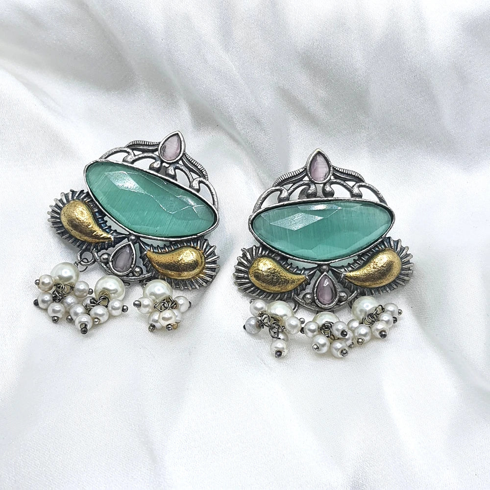 Abhijna Silver Plated Earring