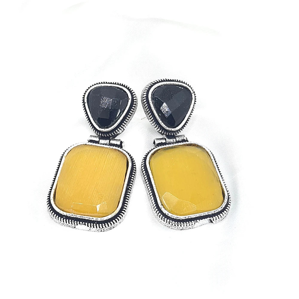 Iman Silver Plated Earring
