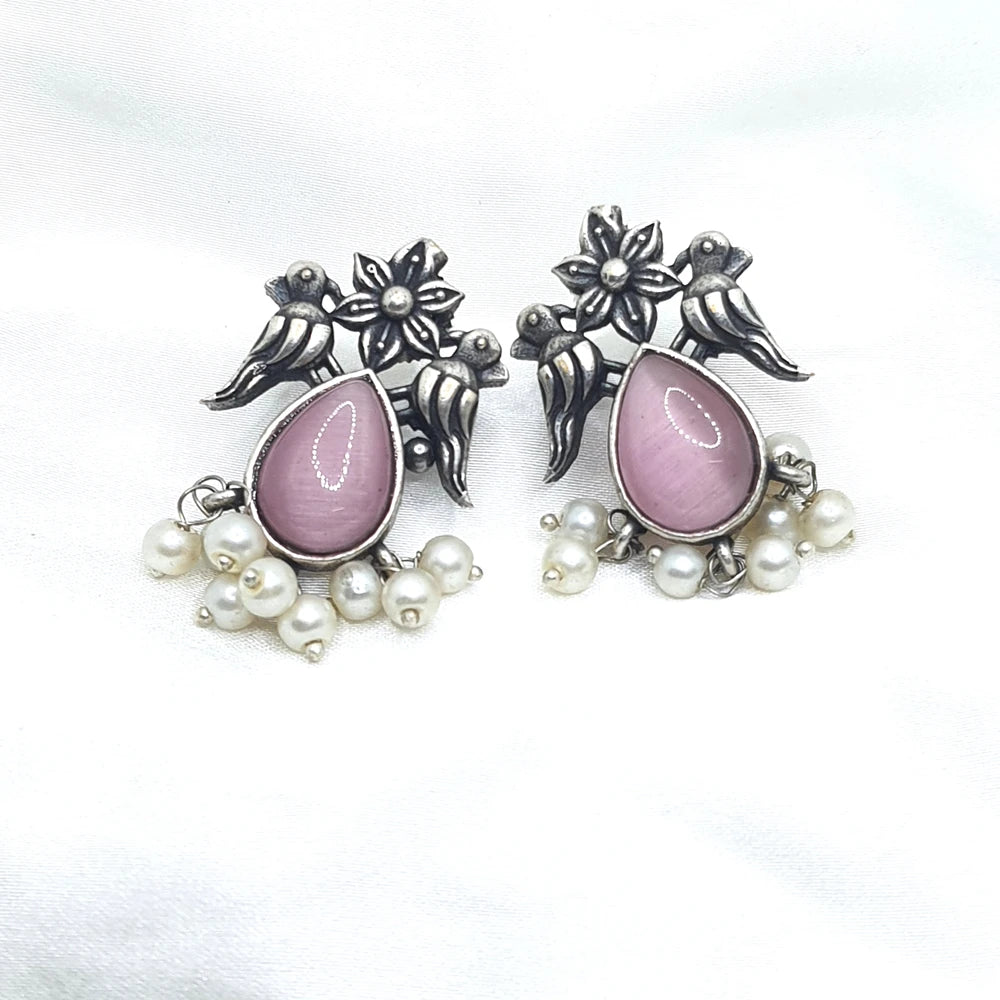 Rutvi German Silver Earrings