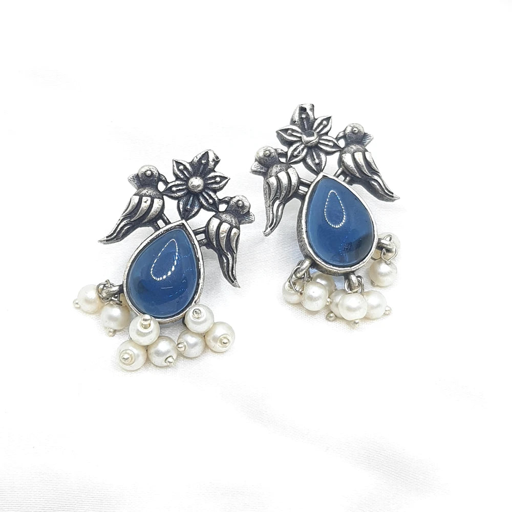 Rutvi German Silver Earrings