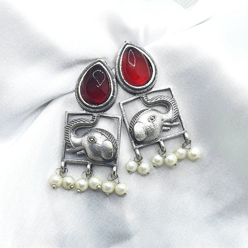 Shubhali Silver Plated Earrings