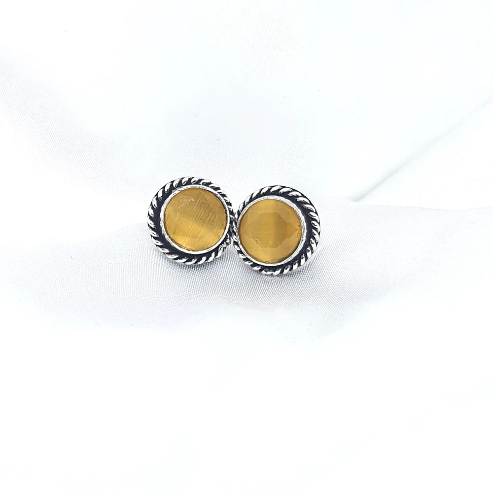 Anupallavi silver plated earrings