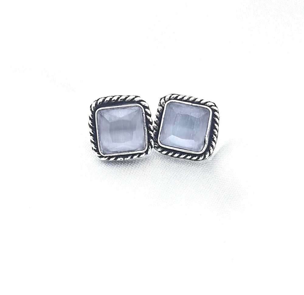 Avnoor German Silver Studs