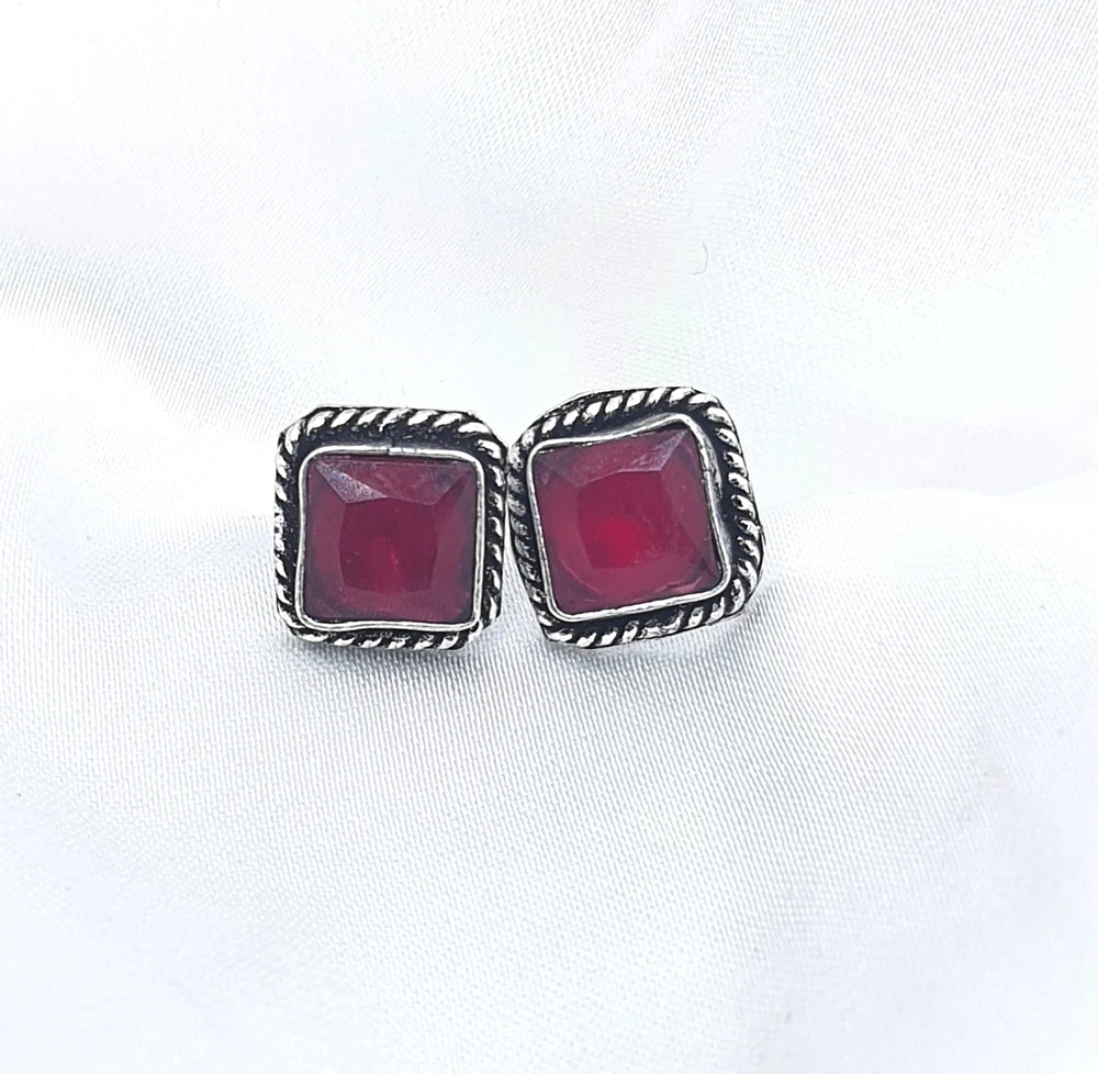 Avnoor German Silver Studs