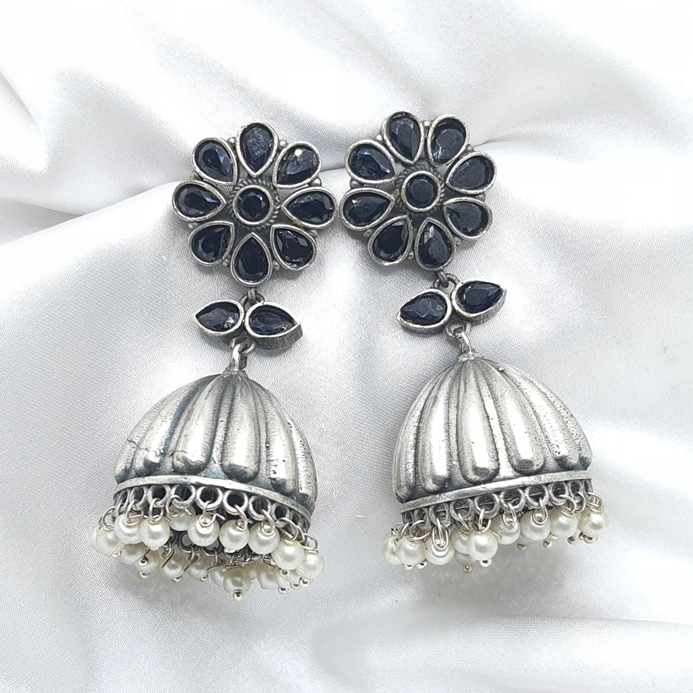 Renuka Silver Plated Jhumka