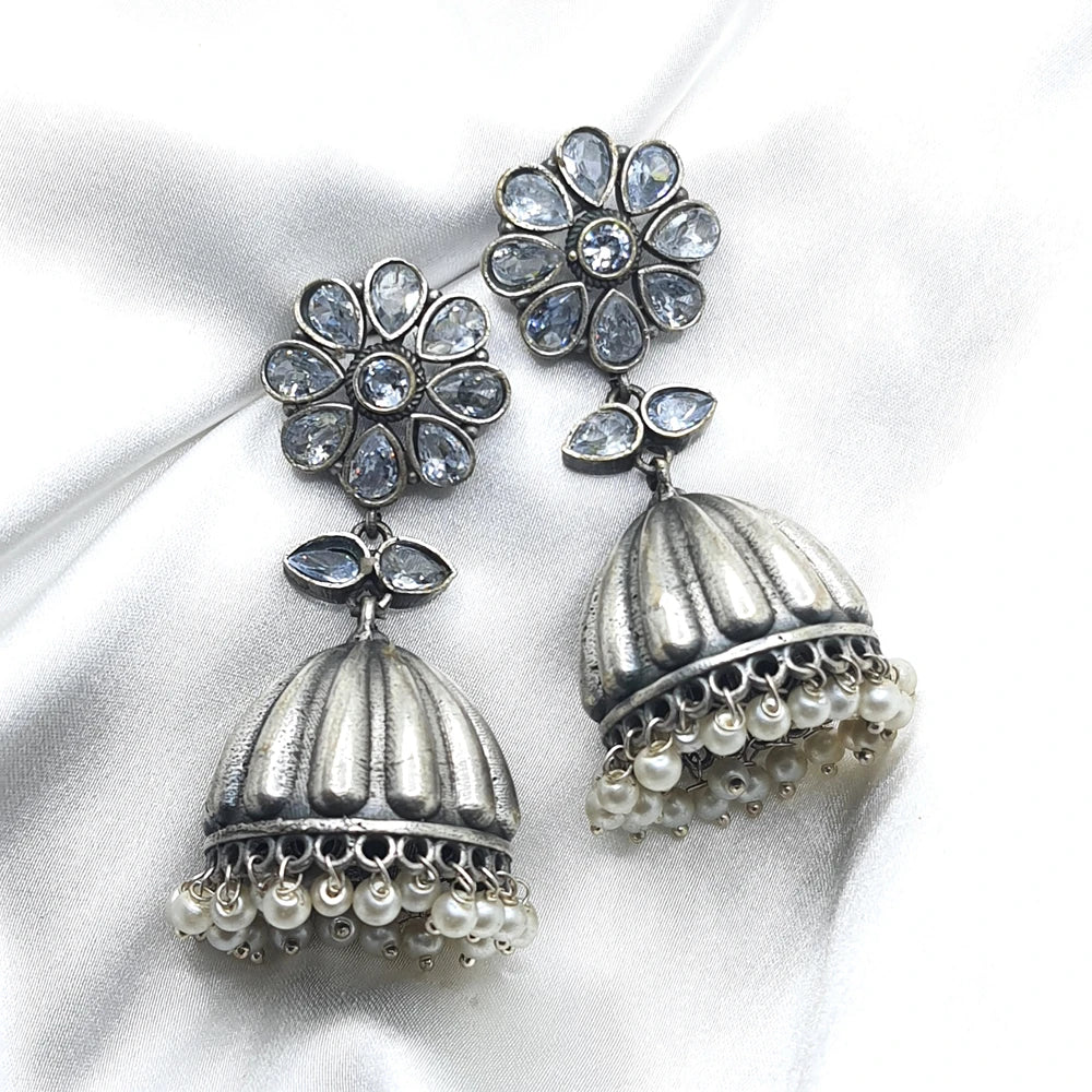 Renuka Silver Plated Jhumka