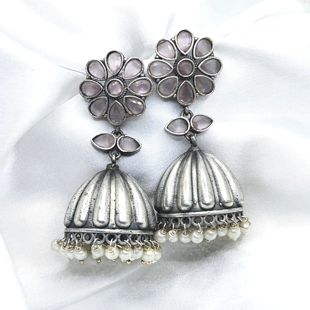 Renuka Silver Plated Jhumka