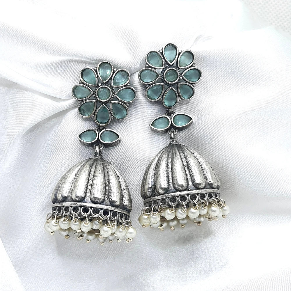 Renuka Silver Plated Jhumka