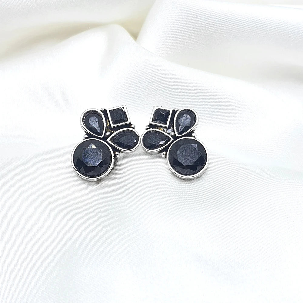 Aaradhya German Silver Studs