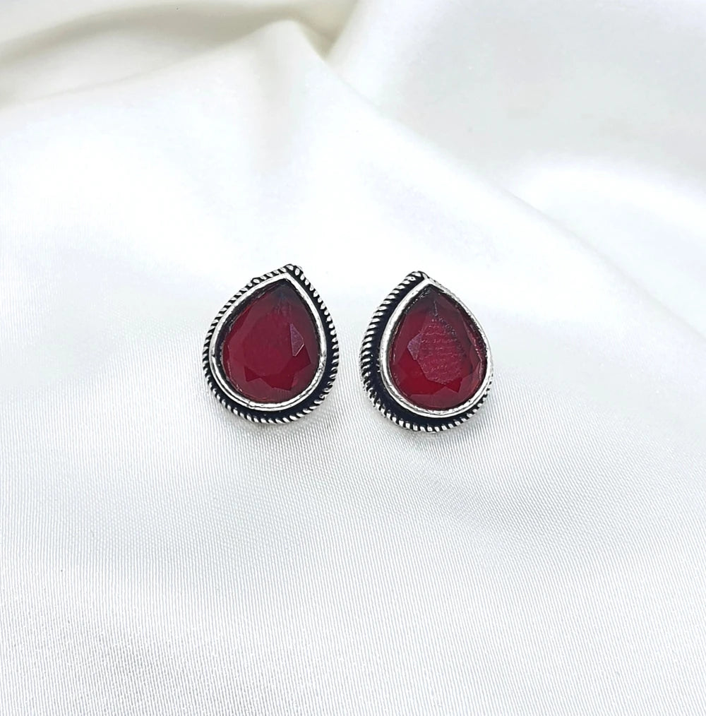 Adhiksha German Silver Studs