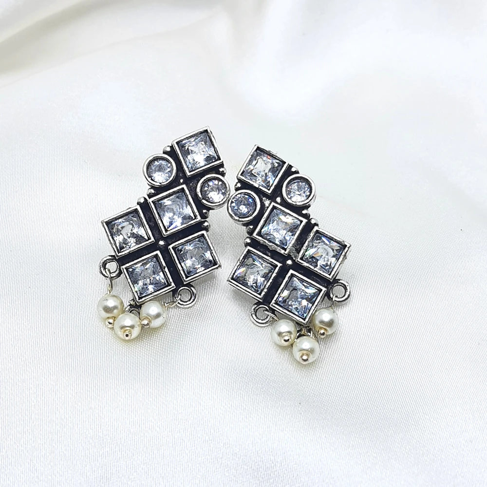 Nihira Silver plated earrings