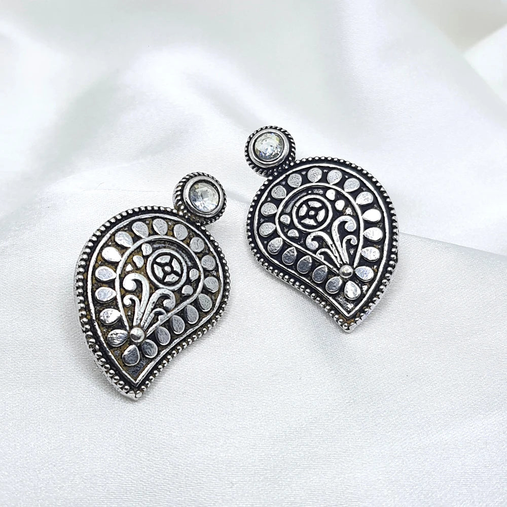 Griva Silver plated earrings