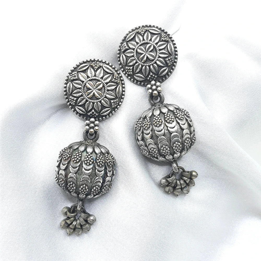 Kavika Silver plated brass earrings