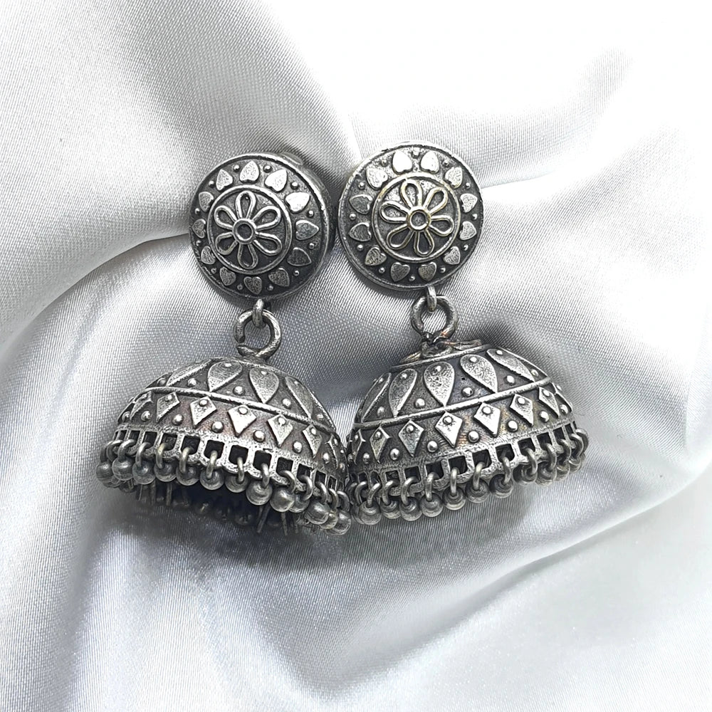 Mritsa Silver plated brass earrings