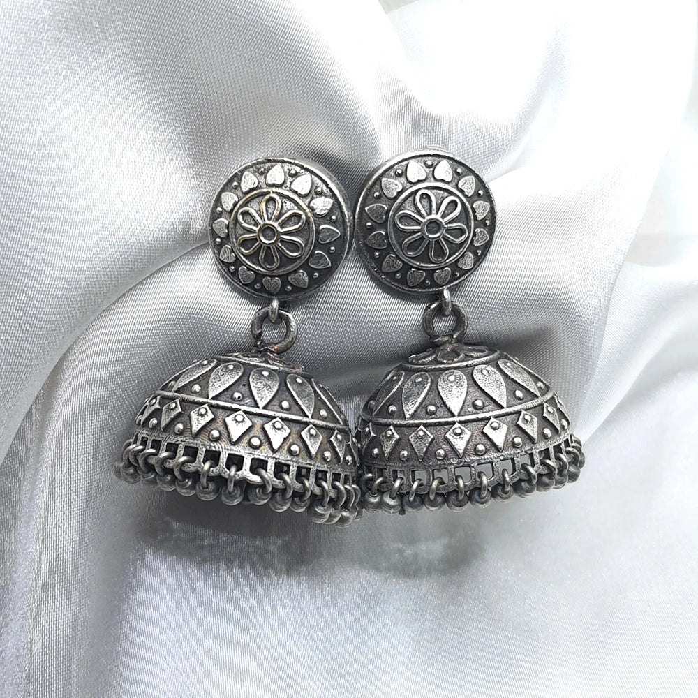 Mritsa Silver plated brass earrings