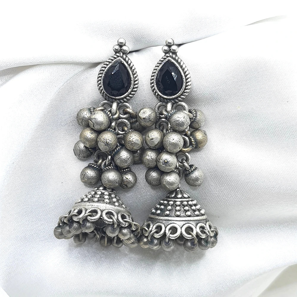 Ruth German Silver Jhumka