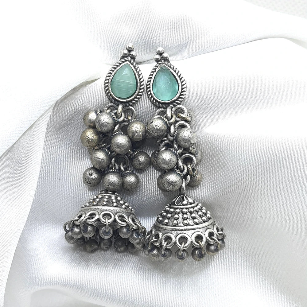 Ruth German Silver Jhumka