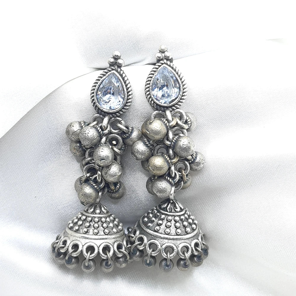 Ruth German Silver Jhumka