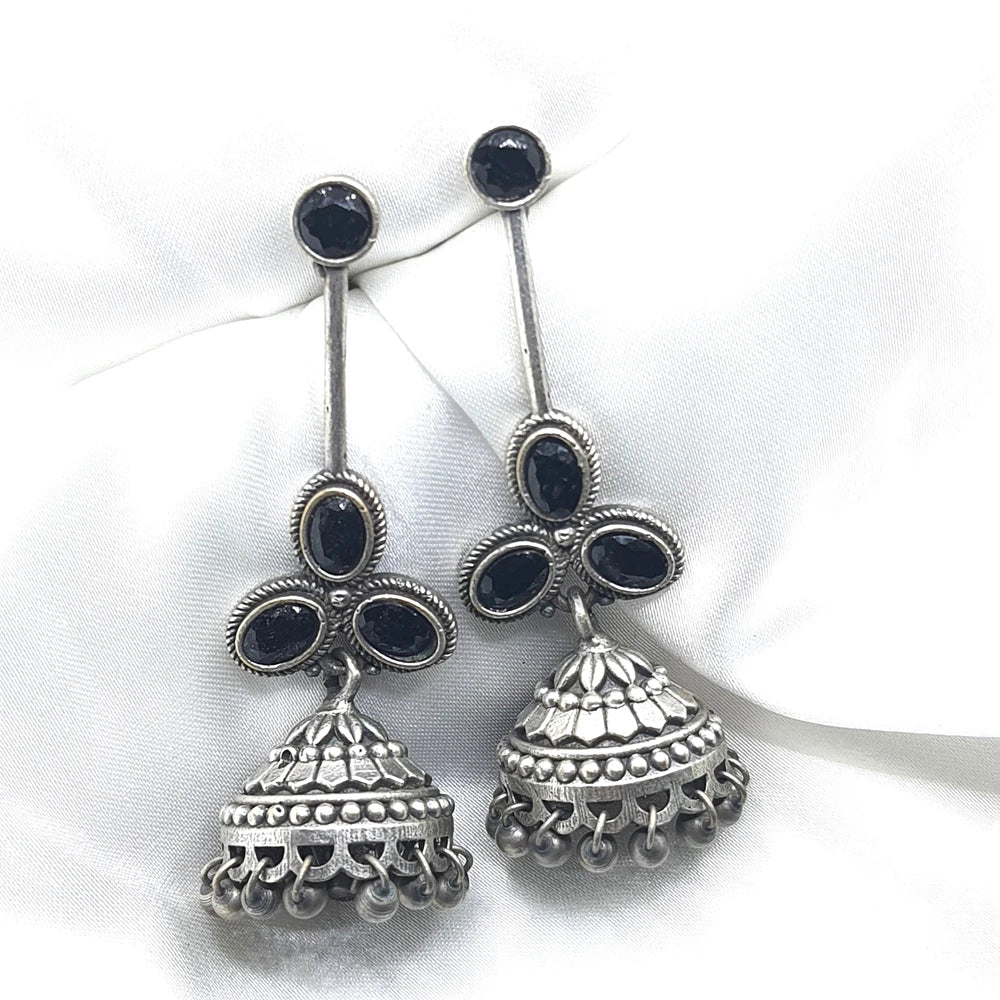 Asmaira Silver Plated Jhumka