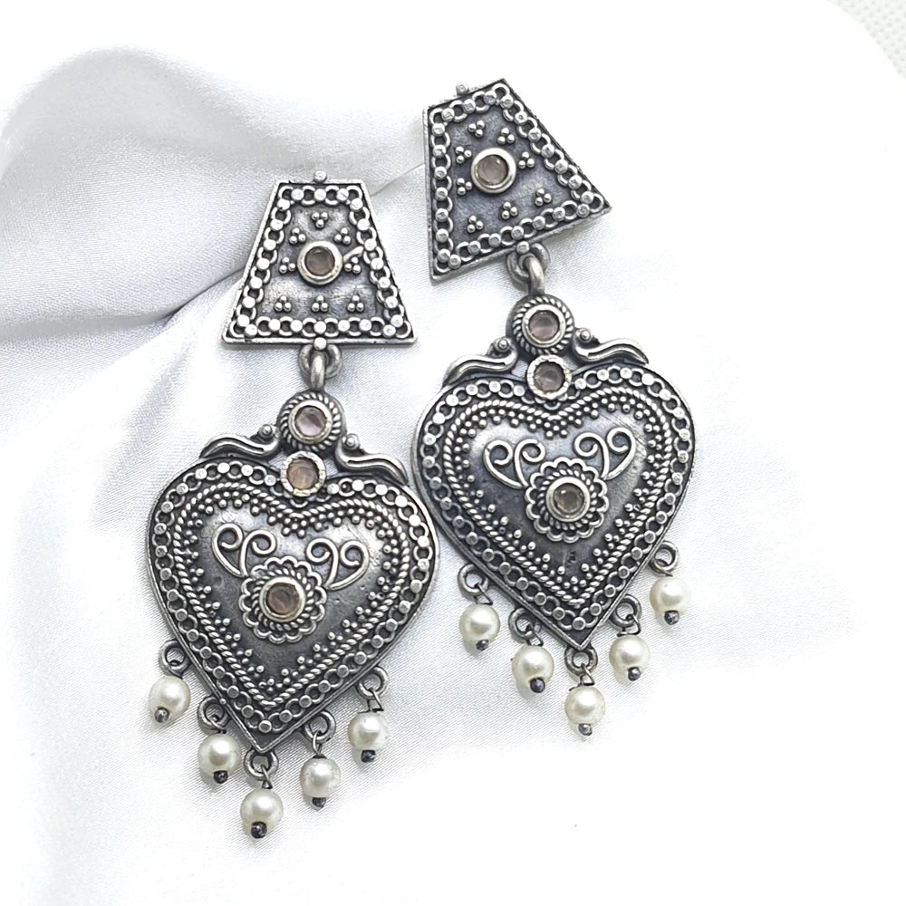 Jivisha German Silver Earrings