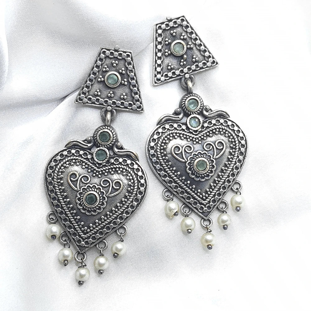 Jivisha German Silver Earrings