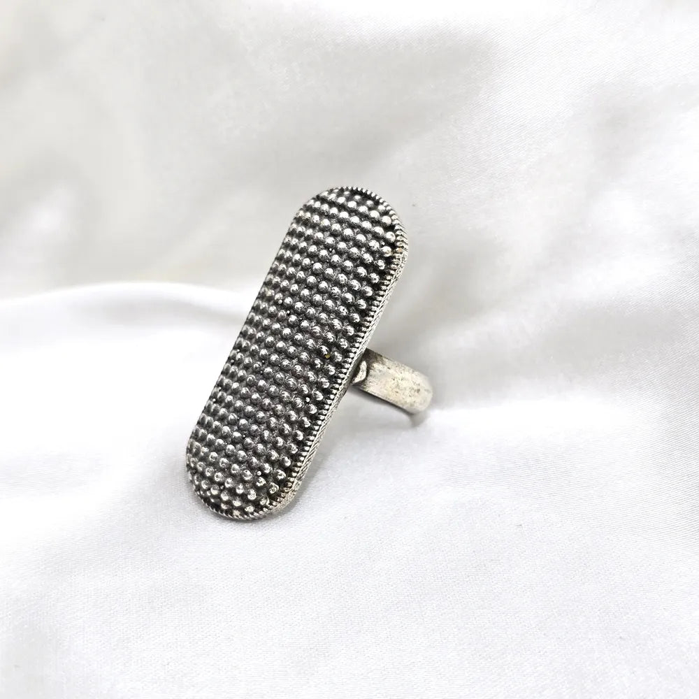 Tamanna  Silver Plated Adjustable Ring