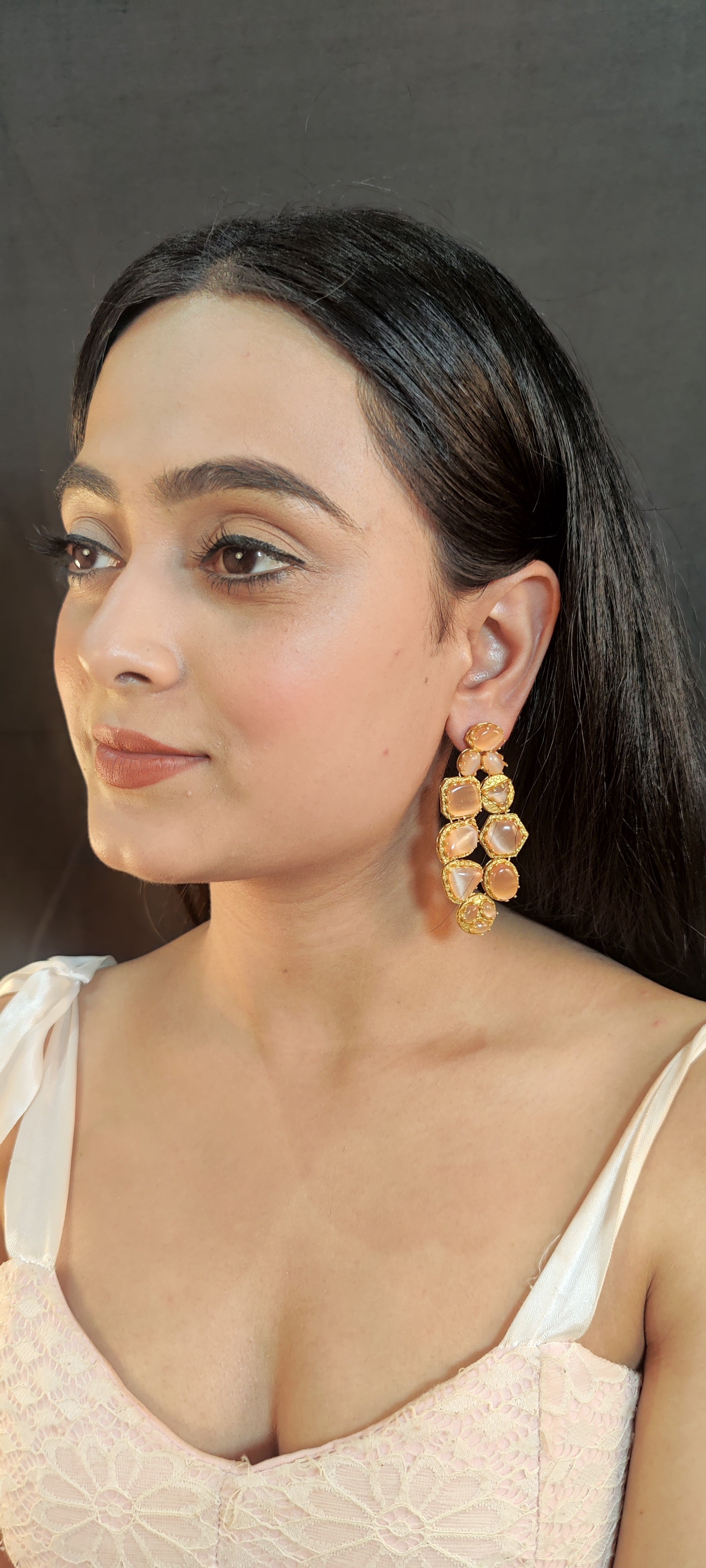 Aarna gold plated anti-tarnish earrings