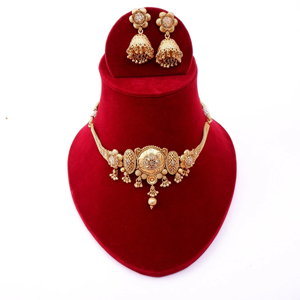 Bhuvi Gold Necklace set