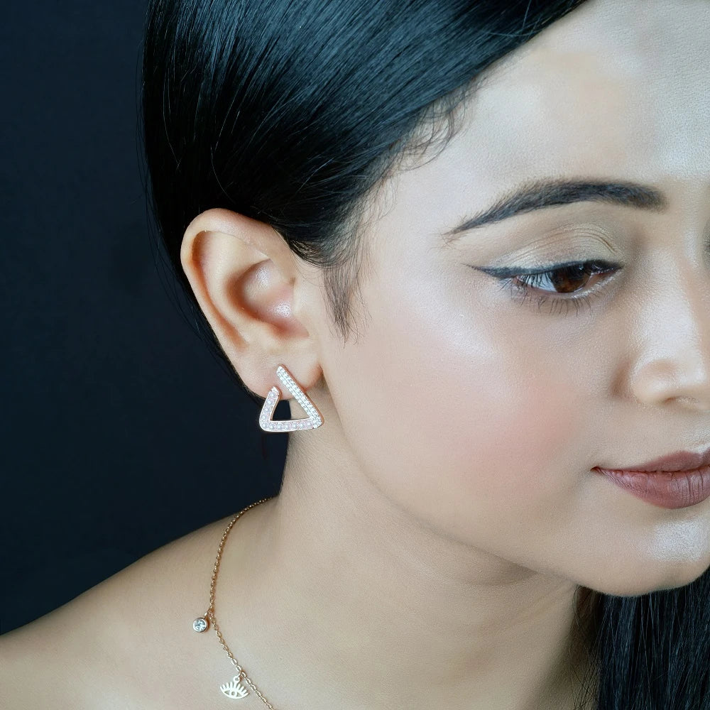 Vivian rosegold earrings