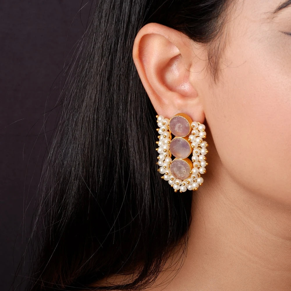 Raabta Gold Earrings