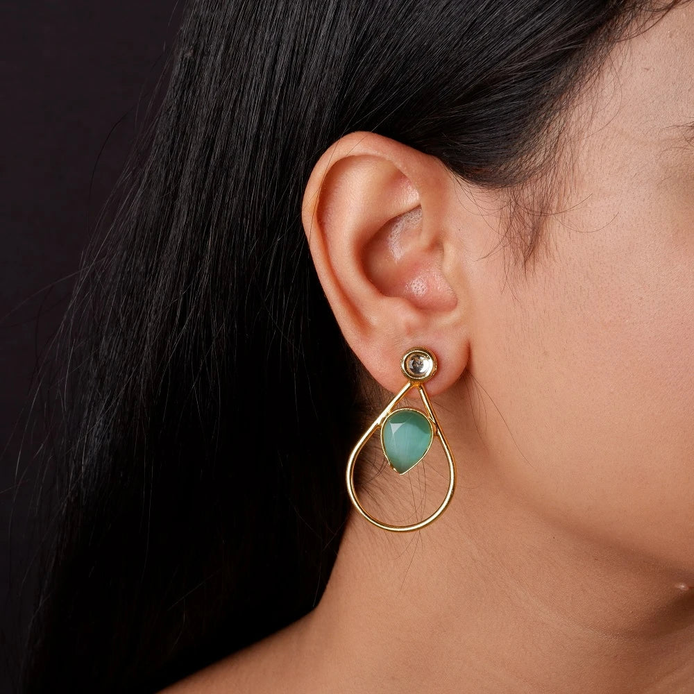 Manasvani Gold earrings