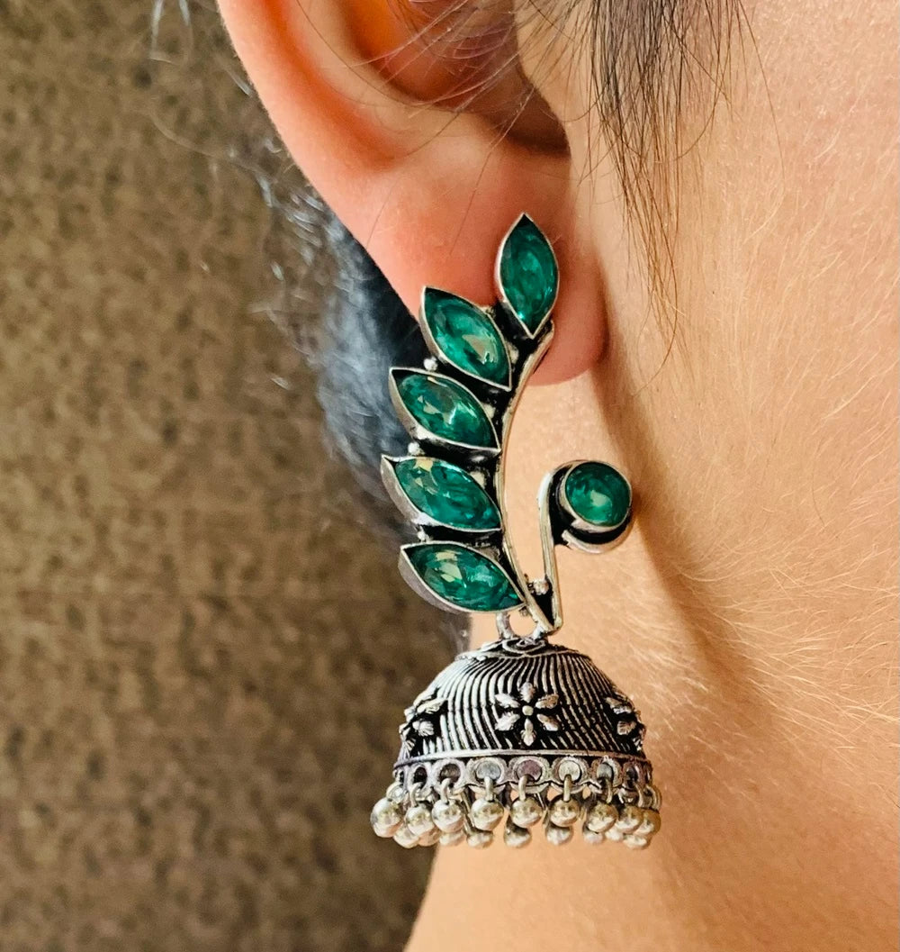 Pari silver plated Jhumka